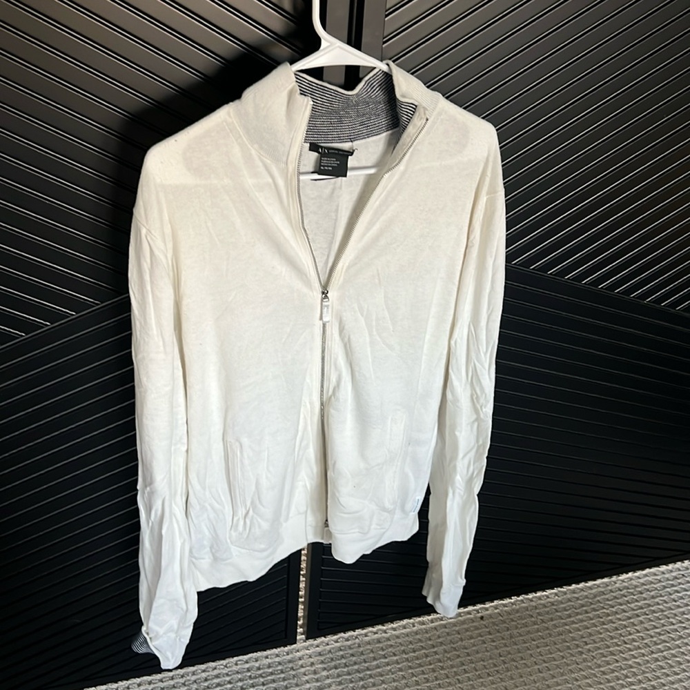 Armani Exchange cashmere zip up sweater - XL
